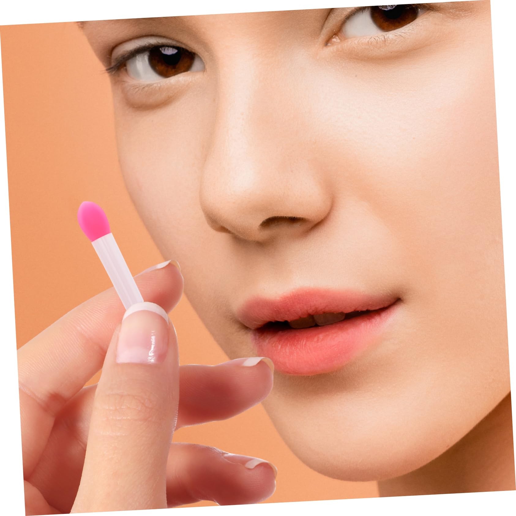Housoutil 80stücke Teiliges Silikon Lippenpinsel Und Augencreme Applikatoren Wiederverwendbare Make-up Werkzeuge Für Lippenstift Und Lidschatten Für Kosmetik Und Gesichtsbehandlungen