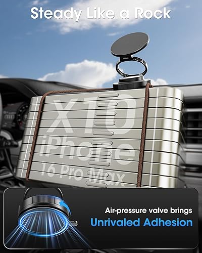 Miniatura 3 de Soporte de teléfono para coche Magsafe, 360 ajustable 2500gf fuerte soporte magnético para teléfono del coche, manos libres ventosa soporte de