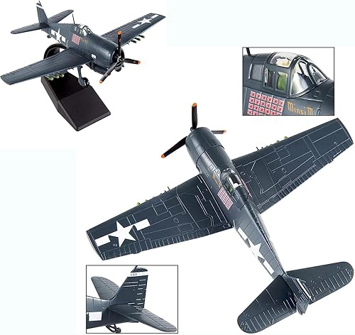 Miniatura 5 de Fighter Jet Modelo 172 Escala US F6F Hellcat Modelo de avión fundido a presión Modelo de avión Modelo de avión Modelo de Avión para Colección