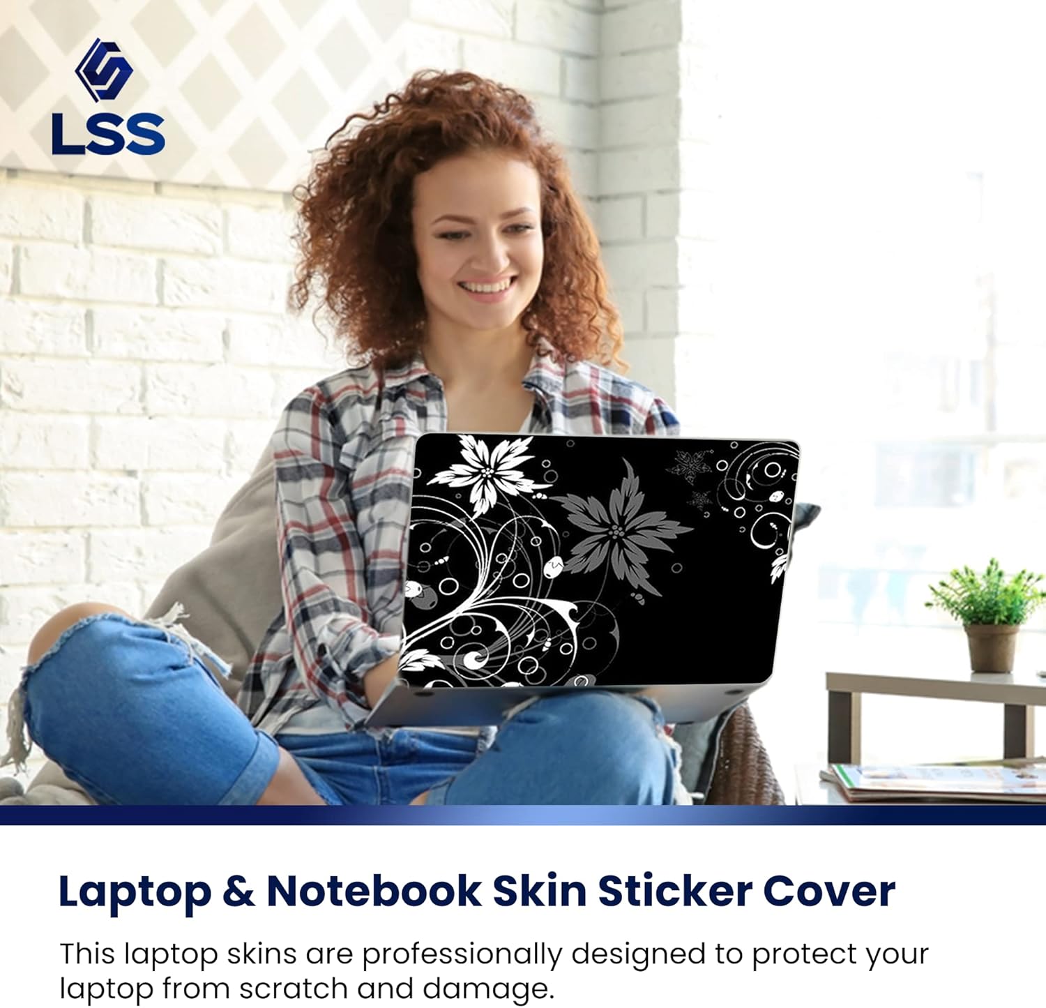 Floral Laptop Skin + Wrist Pads | Reusable Style & Protect 6 71CqNI2vuGL. AC SL1500
