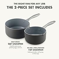 Vista 2 de GreenPan - Juego de ollas antiadherentes Lima de cerámica 1 y 2