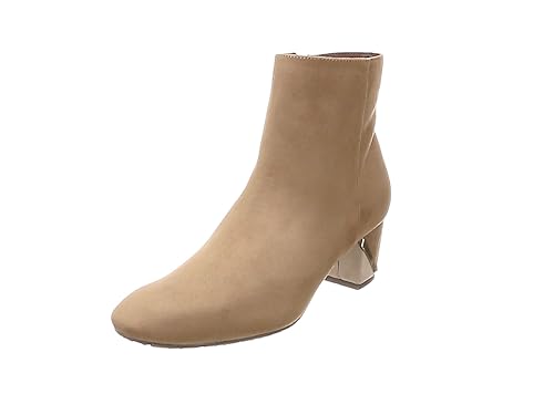 Amazon スタイル ジェリービーンズ ファッションブーツ デザインヒールプレーンショートブーツ レディース ブーツ ブーティ