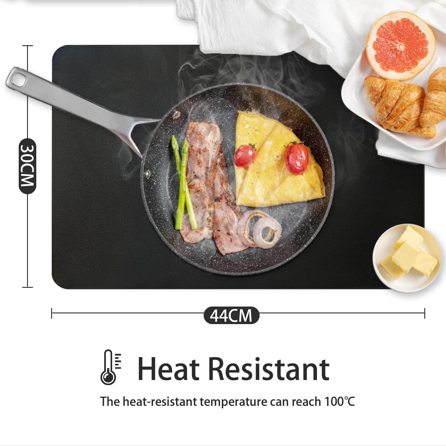 Tovagliette Americane Lumaca - Set 4 Impermeabili, Antiscivolo, Resistenti Al Calore, Grigio - Foto 2