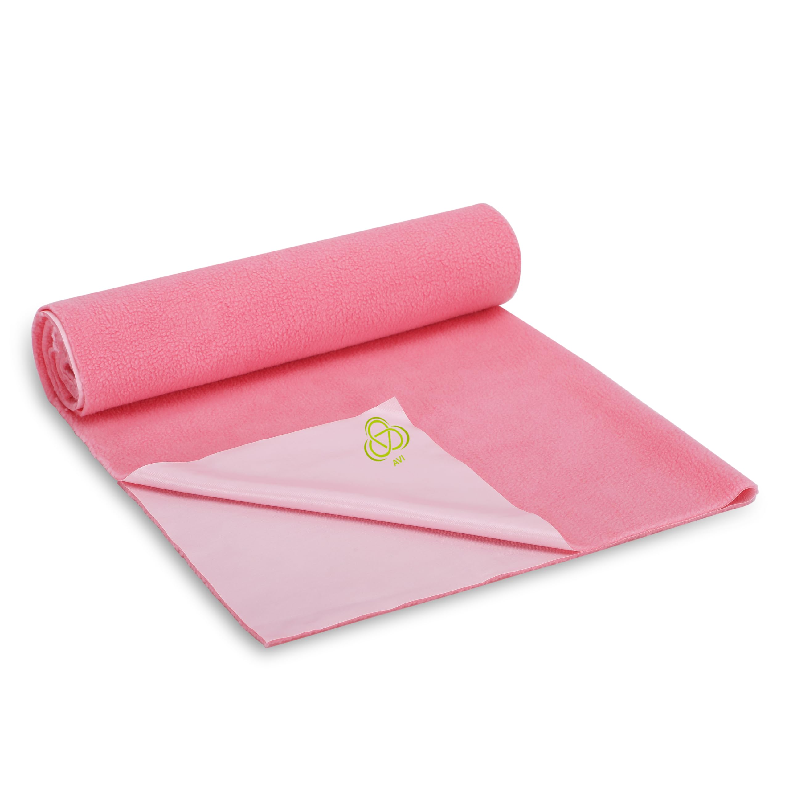 AVI FastDry Cotton Extra Absorbent Waterproof and Reusable Bed Protector/Dry Sheet for Baby- Large 100x140 cm -Baby Pink