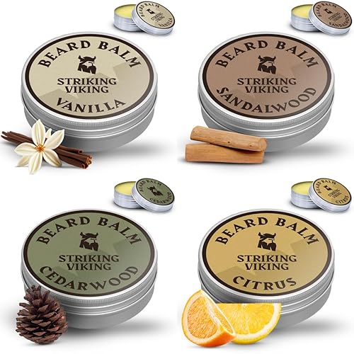 Miniatura 8 de Bálsamo para barba para hombres  Acondicionador para barba sin enjuague  Bálsamo para barba hecho con mantequilla de barba derivada de forma