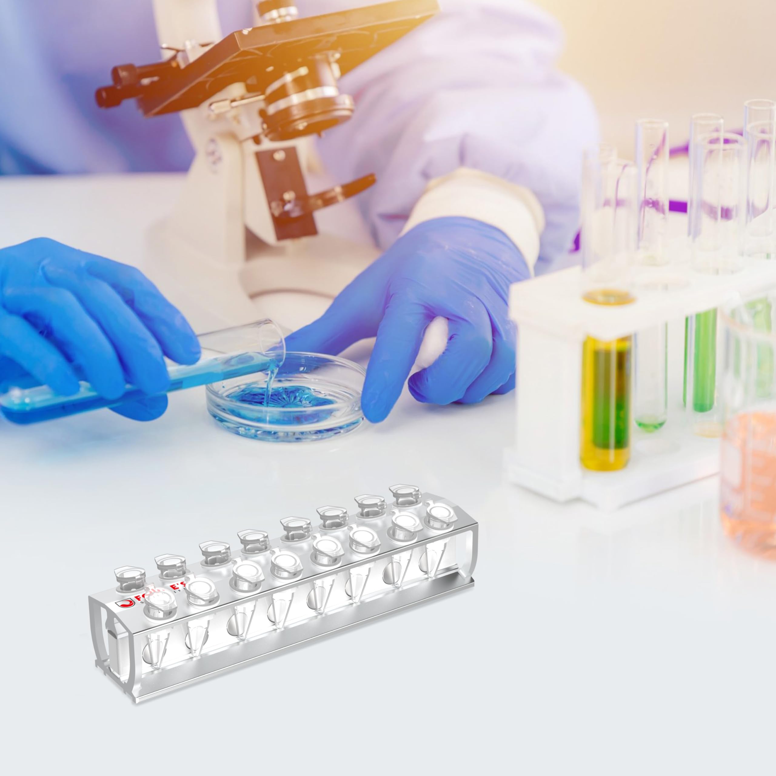 4E's USA Separador magnético de cuentas para ADN, separador magnético para purificación de ADN, ARN tiene capacidad para 16 tubos Eppendorf (1,5 ml), tubos de microcentrífuga, modelo MRK100216