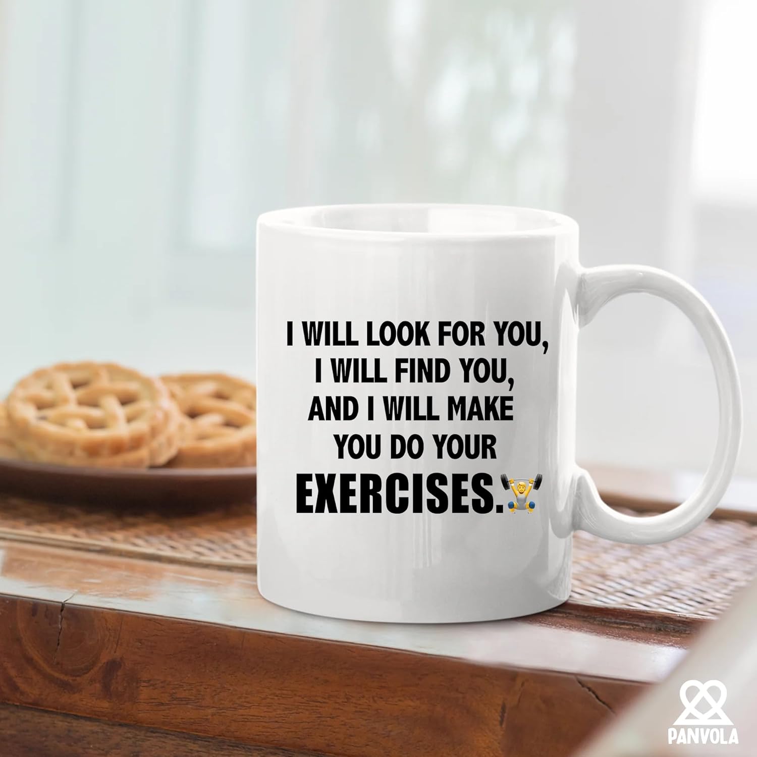 Panvola I Will Make You Do Exercises Physical Therapist Gifts Chiropractor Gifts Son Daughter Wife To Dad Mom Husband Grandma Grandpa Ceramic Mug (11 oz, White) - Image 6