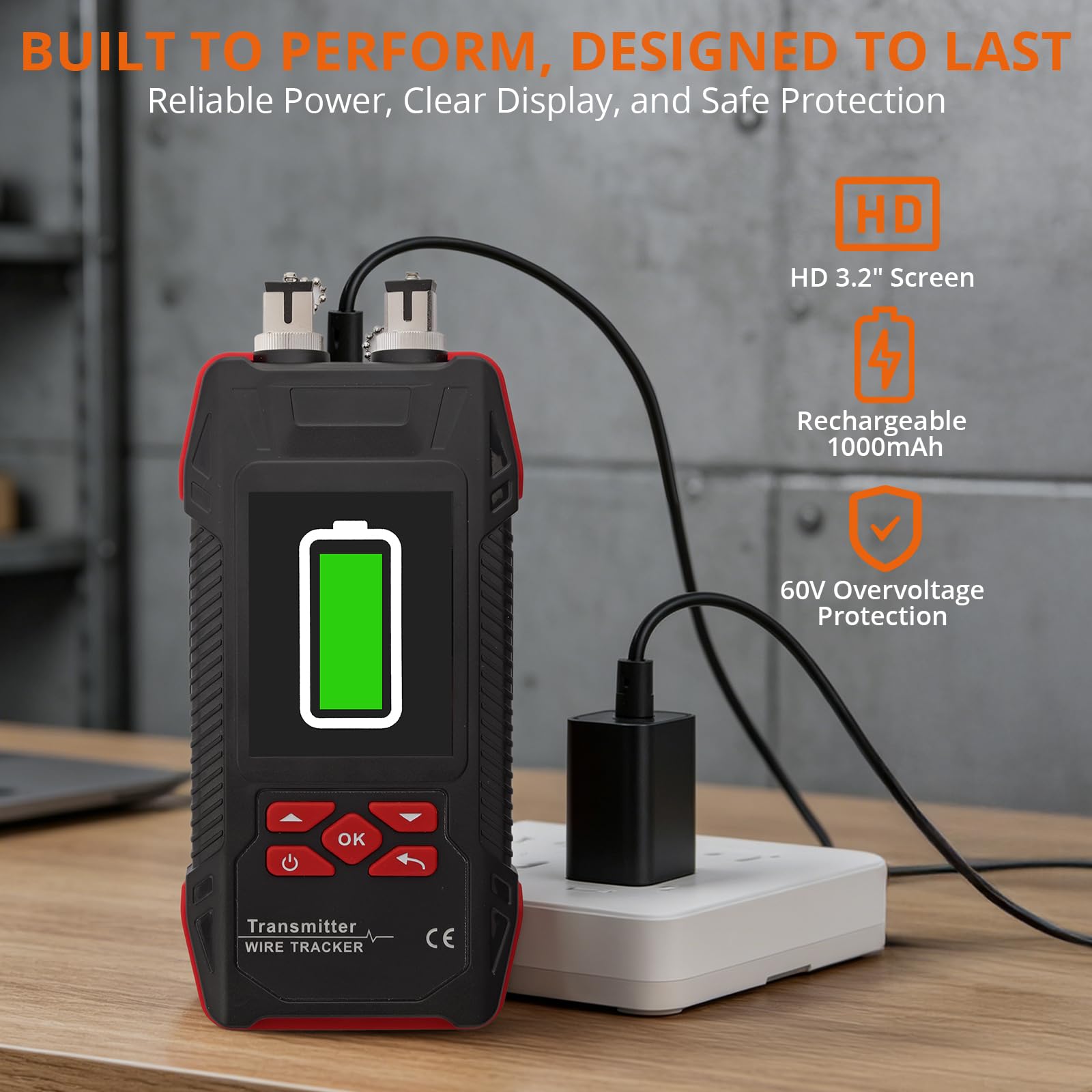 Proster Testeur de Câble Réseau Multifonction Professionnel RJ45 RJ11 PoE - Traceur Numérique, VFL 10 km, Mesureur de Puissance Optique, Port Flash, Test Longueur 600 m Pour Technicien Réseau