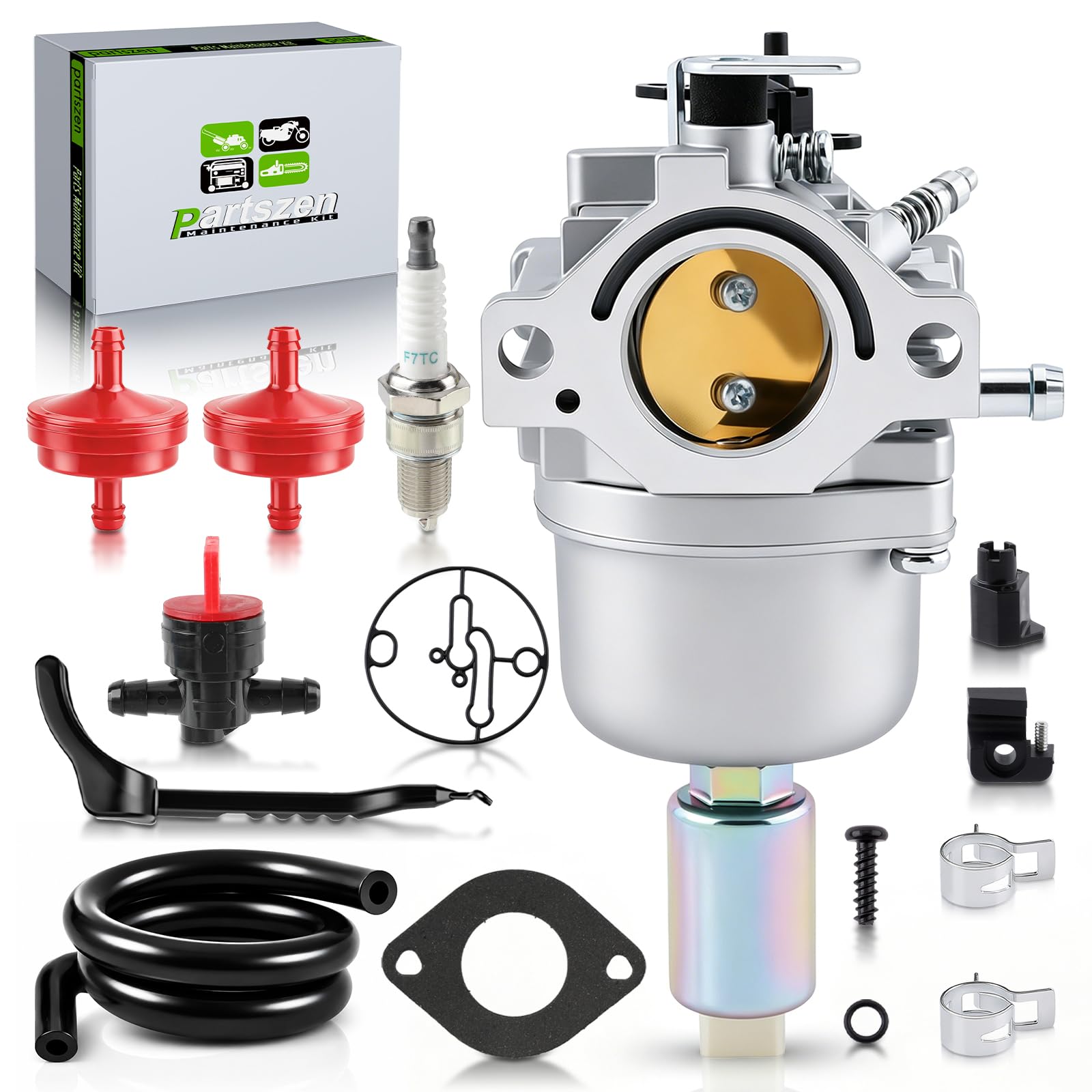 594601 Carburetor for MTD Bolens Riding Mower 13AM762F765 Briggs and Stratton Nikki 594601 795366 799256 698945 Craftsman LT2000 DLS3500 lt3000 DLS3500 with Spark Plug-image-16