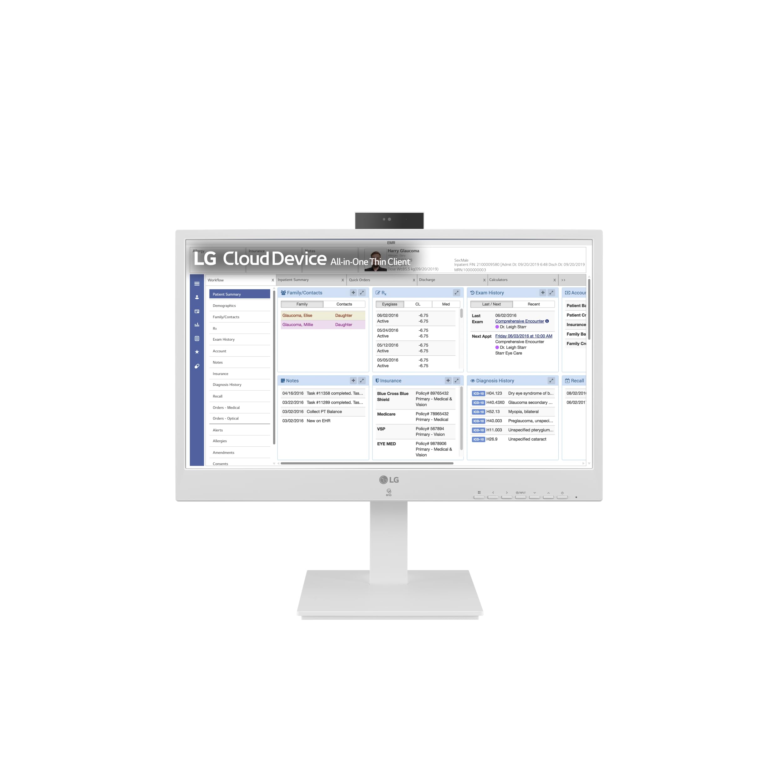 LG 24CR671N-6P All-in-One Pentium N6005 8 GB / GB/16 GB 23,8" IPS bez systemu operacyjnego