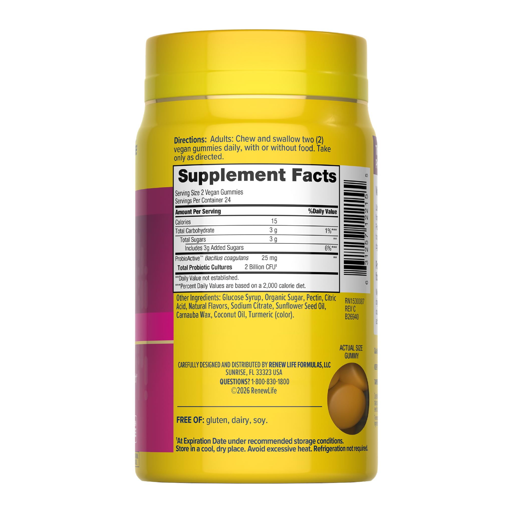 Renew Life Women's Probiotic Gummies 2 Billion CFU — Amazon image 2