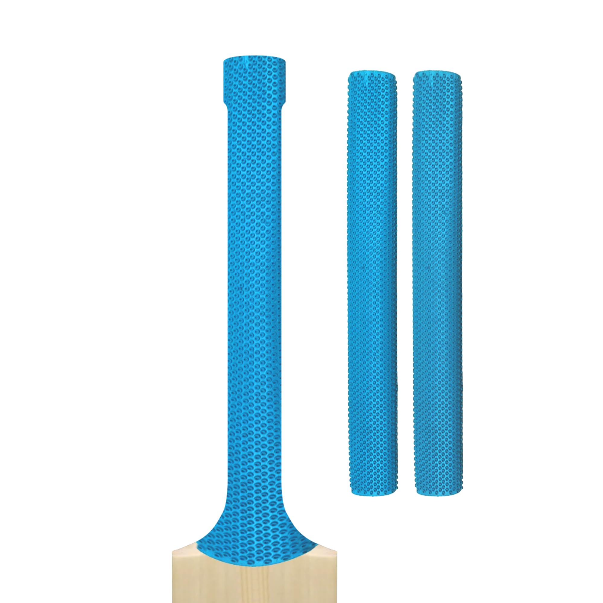 Cricket Bat Grips – Premium Rubber Cricket Bat Grip Tape for Maximum Hold & Shock Absorption | 4 Styles | Multi-Color | Pack of 2| Durable Bat Grips Cricket (2, Sky Blue, Octopus)