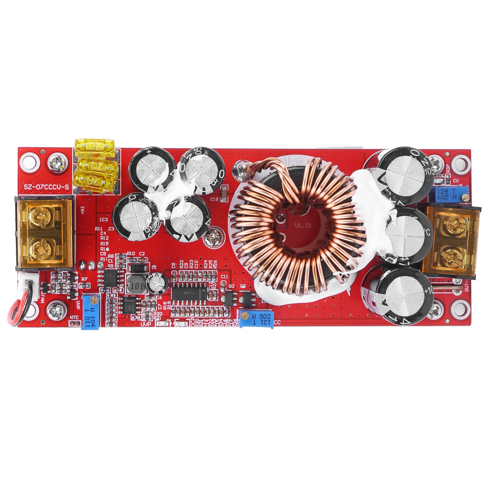 DC-DC 1500W 30A Feszültségnövelő átalakító Boost CC CV tápegység modul DC-DC 1500W 30A Feszültségnövelő átalakító Boost CC CV tápegység modul