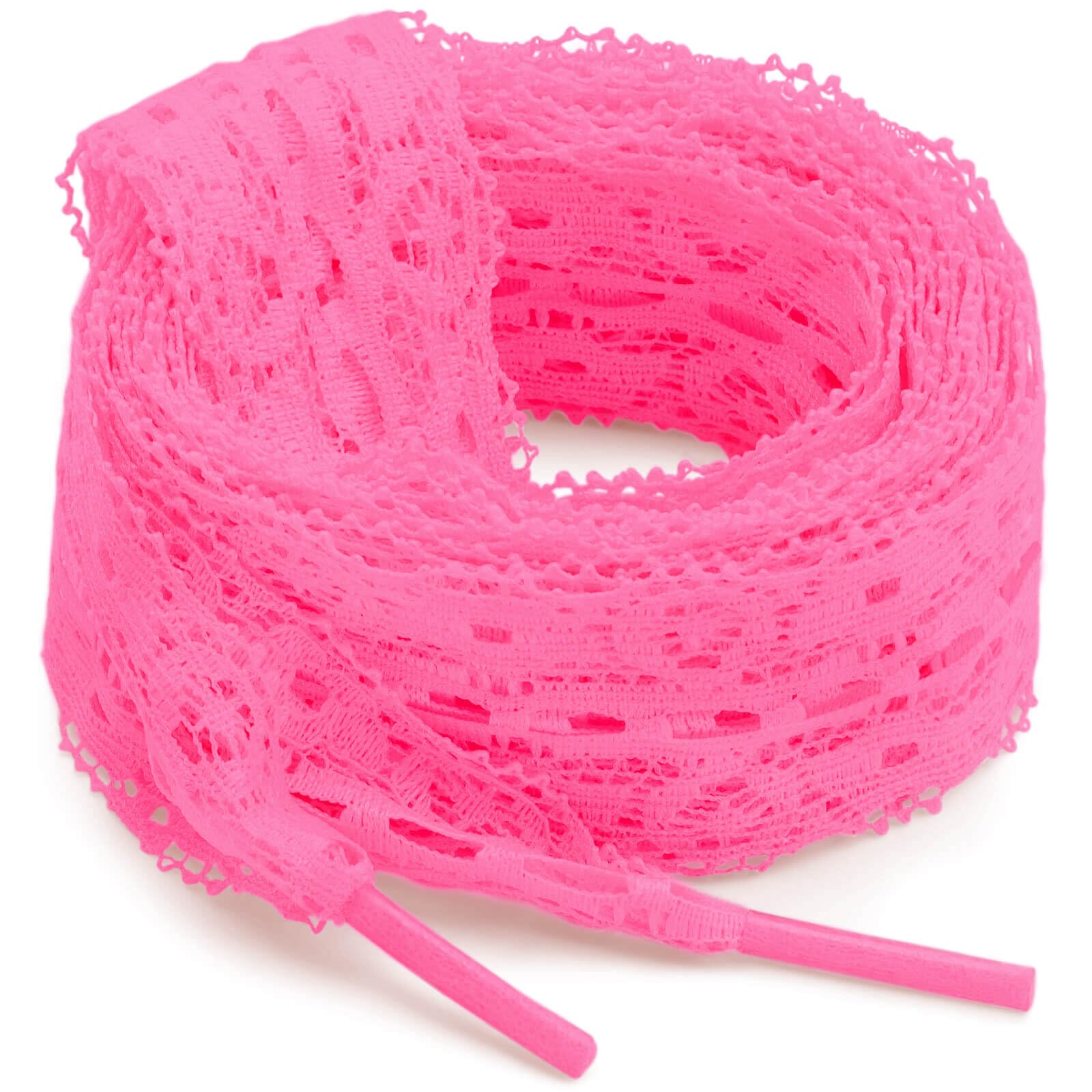 WEGOODZF Lace Shoelaces for Sneakers: 2 Pairs 3CM Wide Lacy Shoe Laces for Women