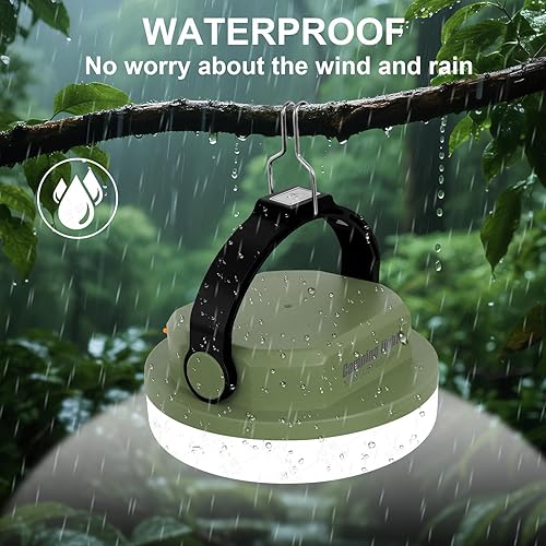 Miniatura 5 de Lámpara de camping al aire libre, lámpara recargable, lámpara de iluminación portátil. Equipado con 6 ajustes de brillo, lámpara de tienda con