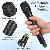 Vista 7 de NUOBESTY Micrófono falso de plástico para niños, juguetes de micrófono, Halloween, fiesta de cumpleaños, escenario o disfraz