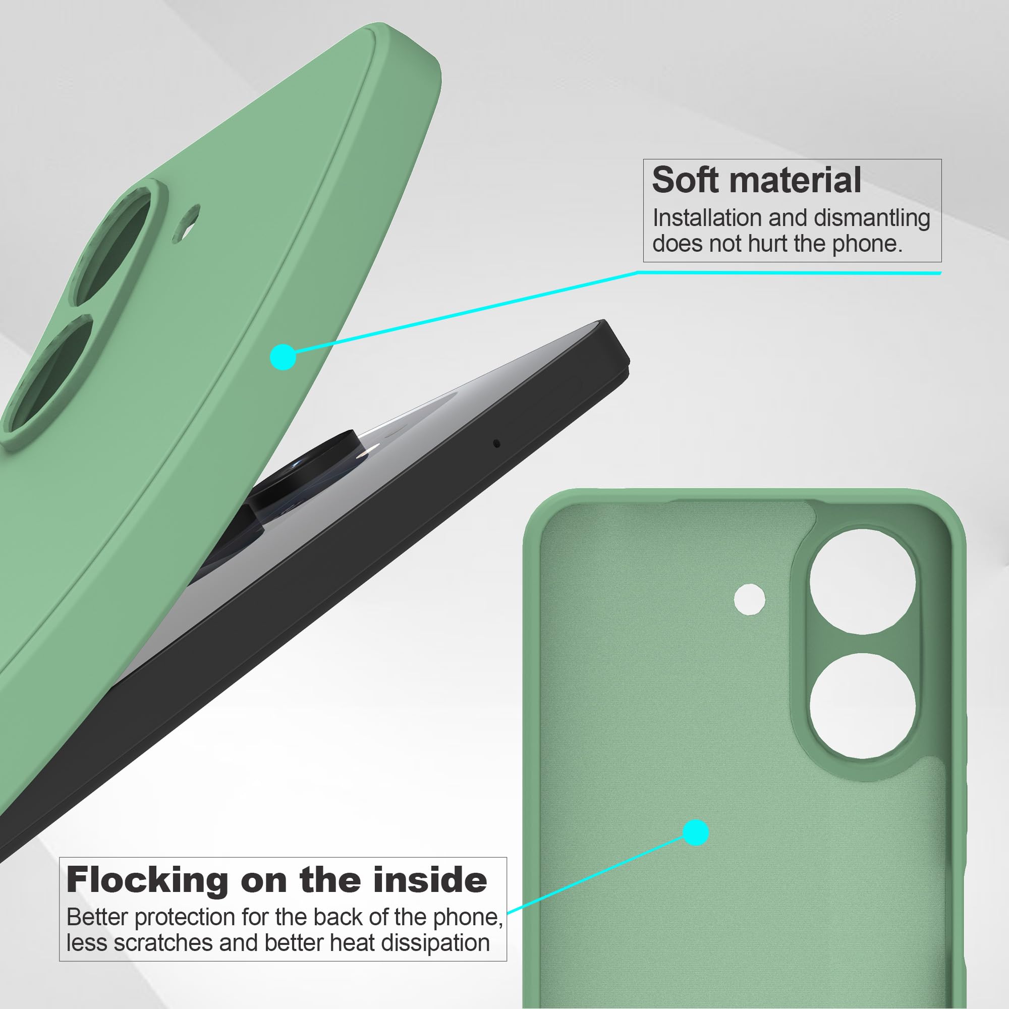 COVER TRASPARENTE + PELLICOLA VETRO TEMPERATO Per XIAOMI REDMI 13C 4G - Foto 9