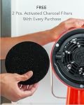 AirHood Wired Range Hood | Portable Kitchen Exhaust Fan with 2 Activated Charcoal Air Filter & Stainless-steel Oil Filter | Easy to Clean - Ideal for Indoor Cooktop Use (Cadmium Orange)