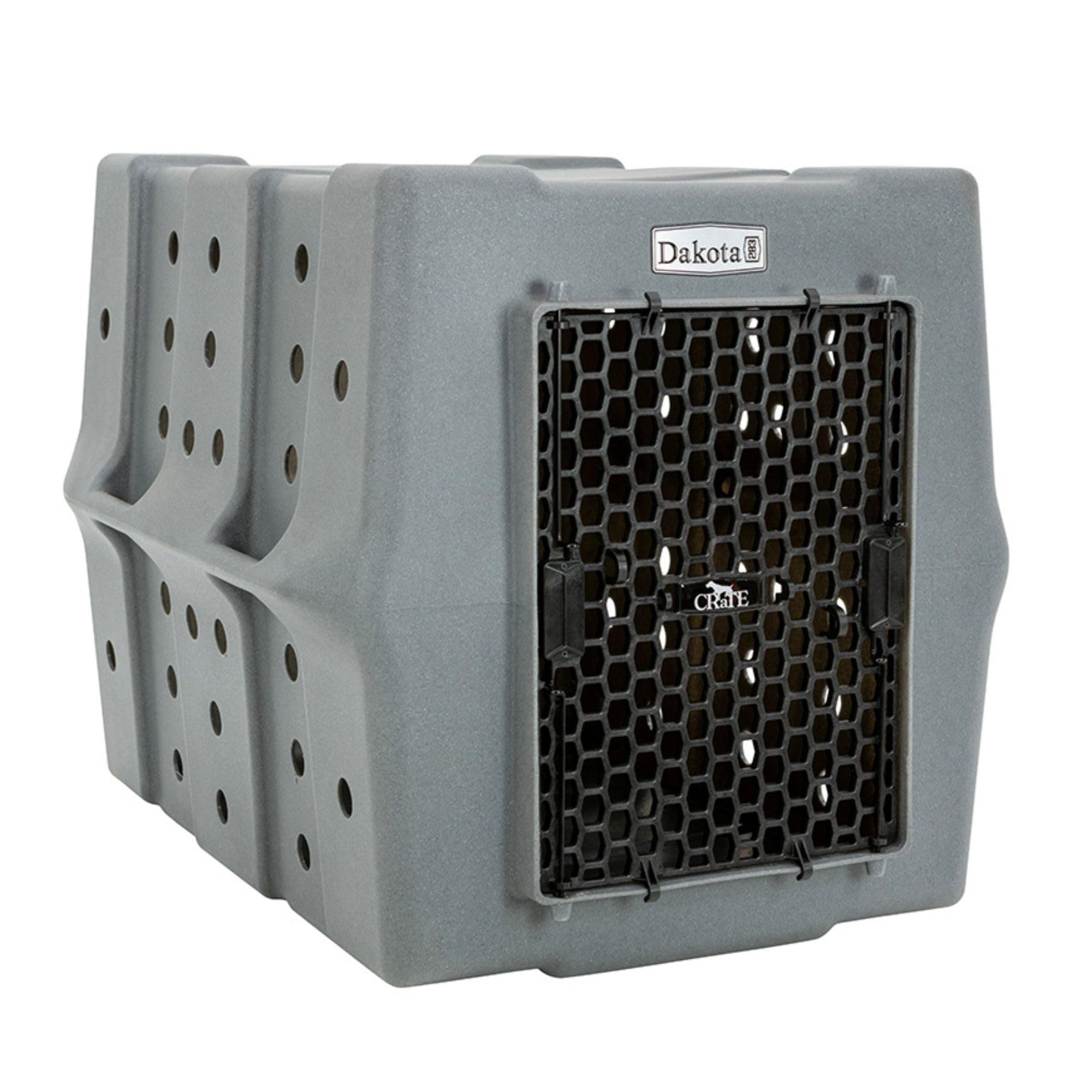 Dakota 283 Crate - Canine Rough and Tough Economy Kennel (Dark Granite, Large)