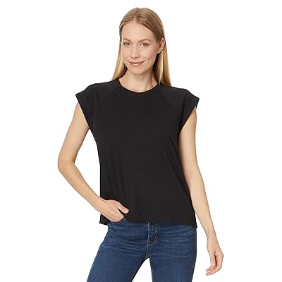 Lilla P Boxy Cuffed Sleeve Crewneck Women