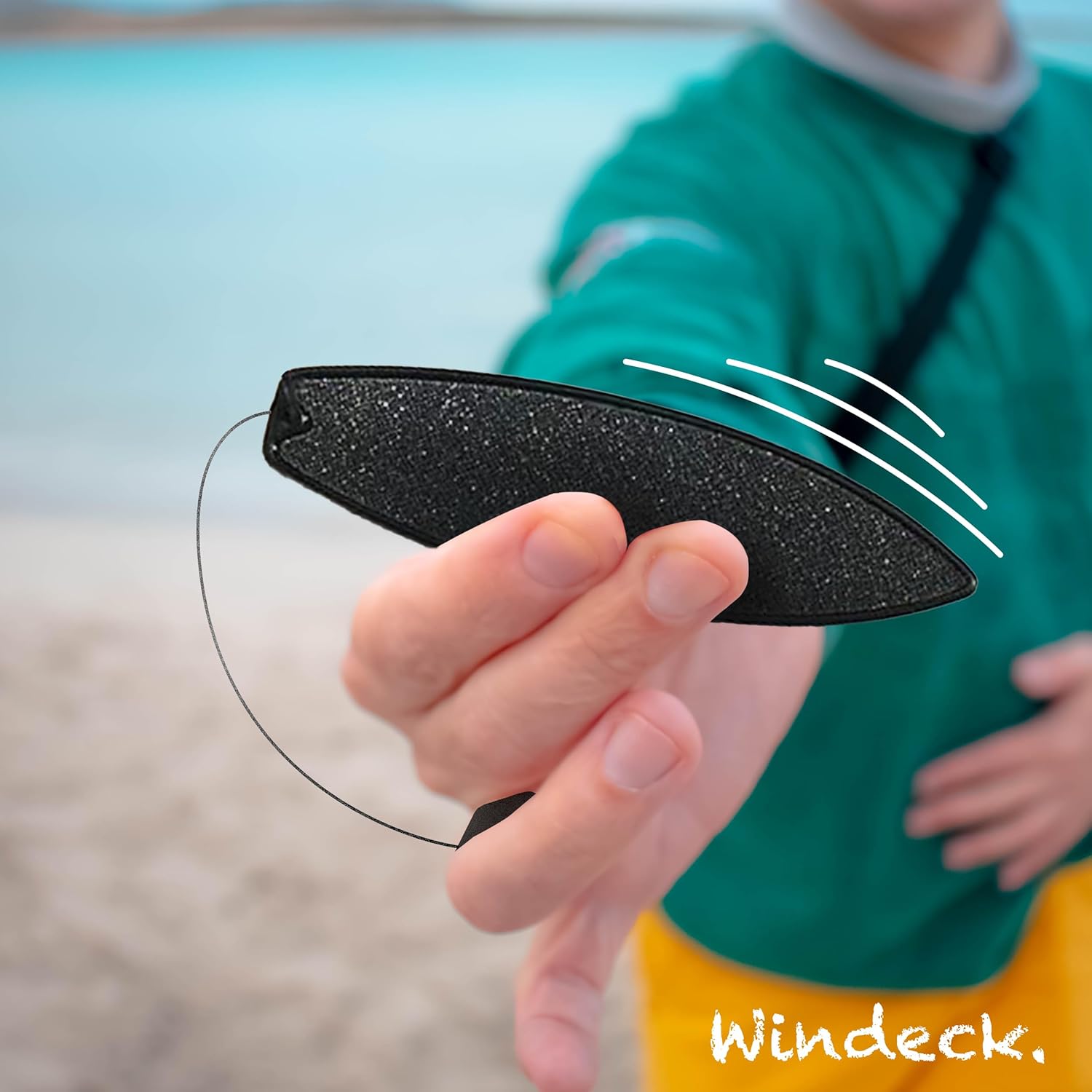 Finger Surfboard – Mini Finger Surf Toy for Air Surfing Tricks, Skaters & Surfers | Adjustable Finger Strap, Grip Tape & Leash | Road Trip Toy & Gift for Kids, Teens & Adults (Black & White)