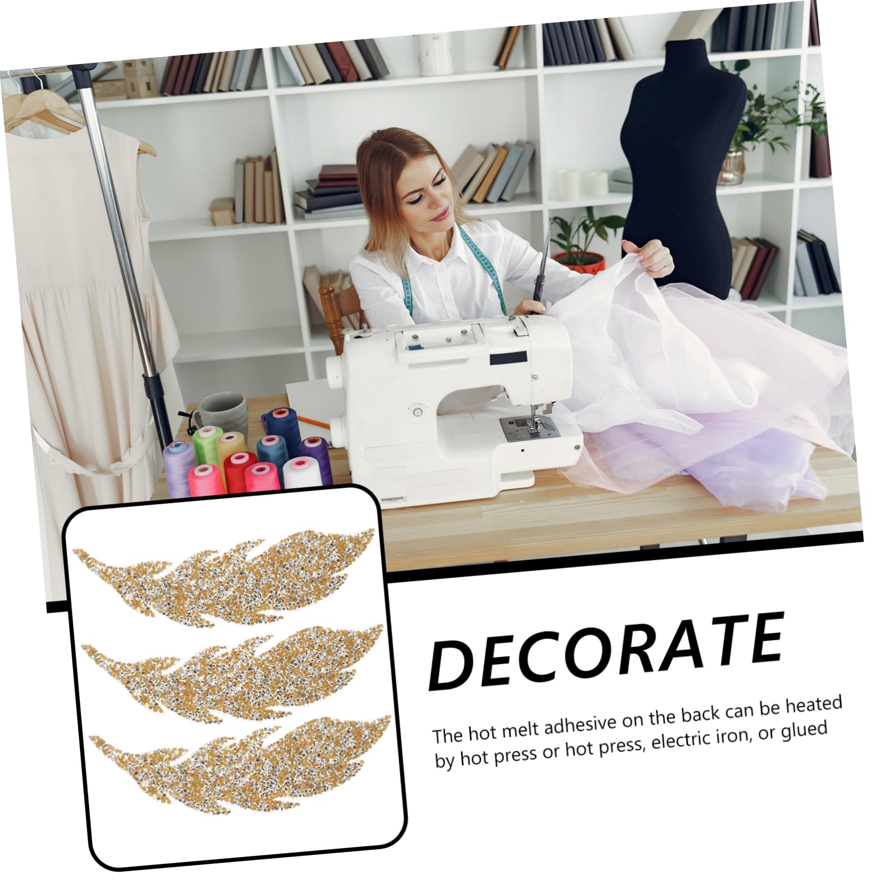 SHINEOFI 12paare Wasserstein Patches Für Kleidung Aufbügel-patches Design Für Hüte Taschen Und Schuhe Dekorative Accessoires Für Kreative Reparaturen Und Verzierungen