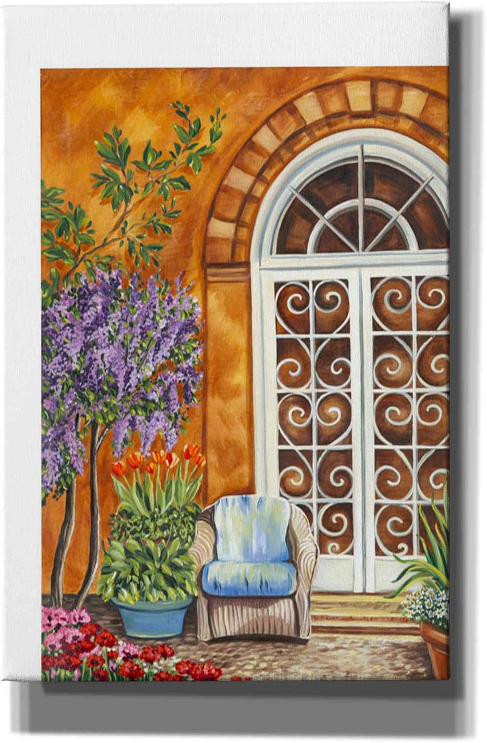 Epic Graffiti 'Tuscan Veranda I' by Carolee Vitaletti, Canvas Wall Art, 12"x18"