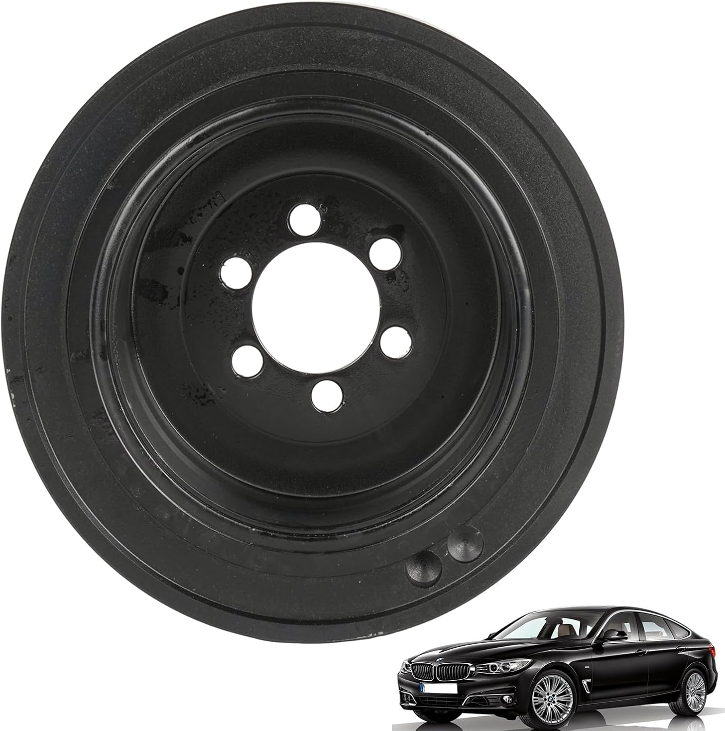 MUCO Harmonic Balancer 11237546108 Fit for BMW 128i 130i 325i 325xi 328i 328xi 330i 330xi 525i 525xi 528i 530i 530xi X5 Z4 2006 2007 2008 2009 2010 2011 2012 2013 Engine Crankshaft Pulley 594-810
