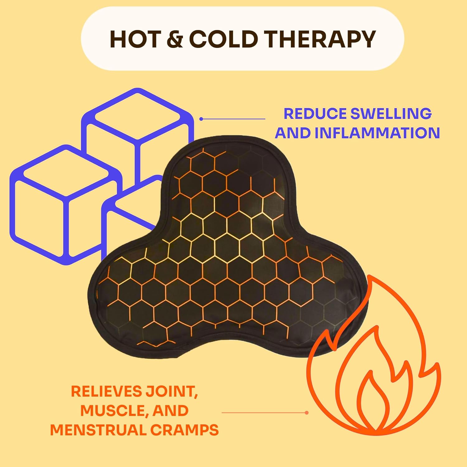 ZENKEYZ Reusable Gel Shoulder Ice Pack - 8x10 Inch, Black, Pack of 1 - Hot & Cold Therapy for Injuries - Flexible Knee Ice Wrap - Ankle Wrap & Back Pain Support Sport Gift for Athletes and Seniors - Image 5