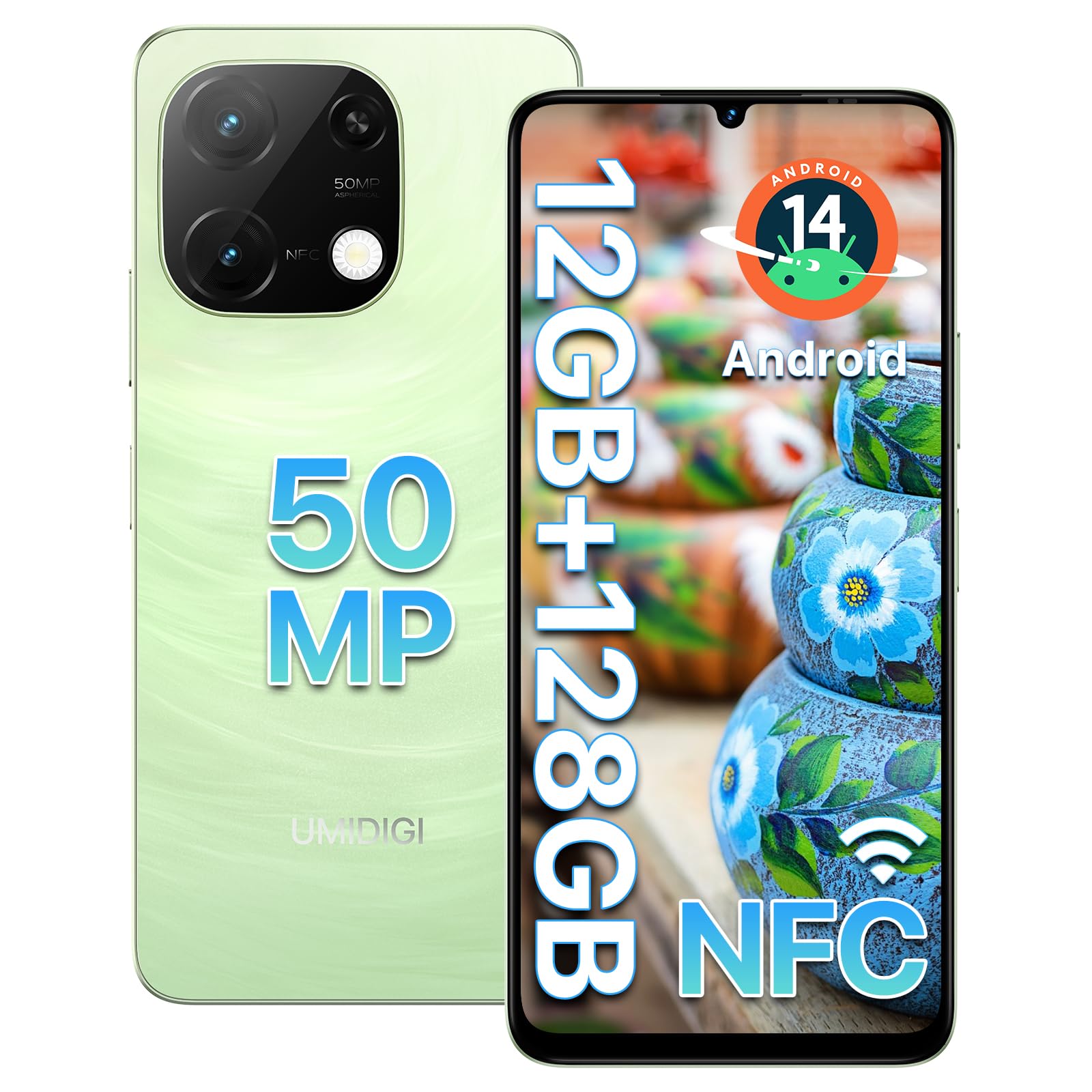 Sponsored Ad – Mobile Phones, NFC,12GB(6+6)+128GB/2TB TF, Smartphone Android 14, 6.75" HD+90Hz Phone Unlocked, 50MP Camera, Bluetooth 5.4, 5000mAh, G9C Smart Phone 4G Dual SIM, Face ID/F ingerprint/GPS/OTG