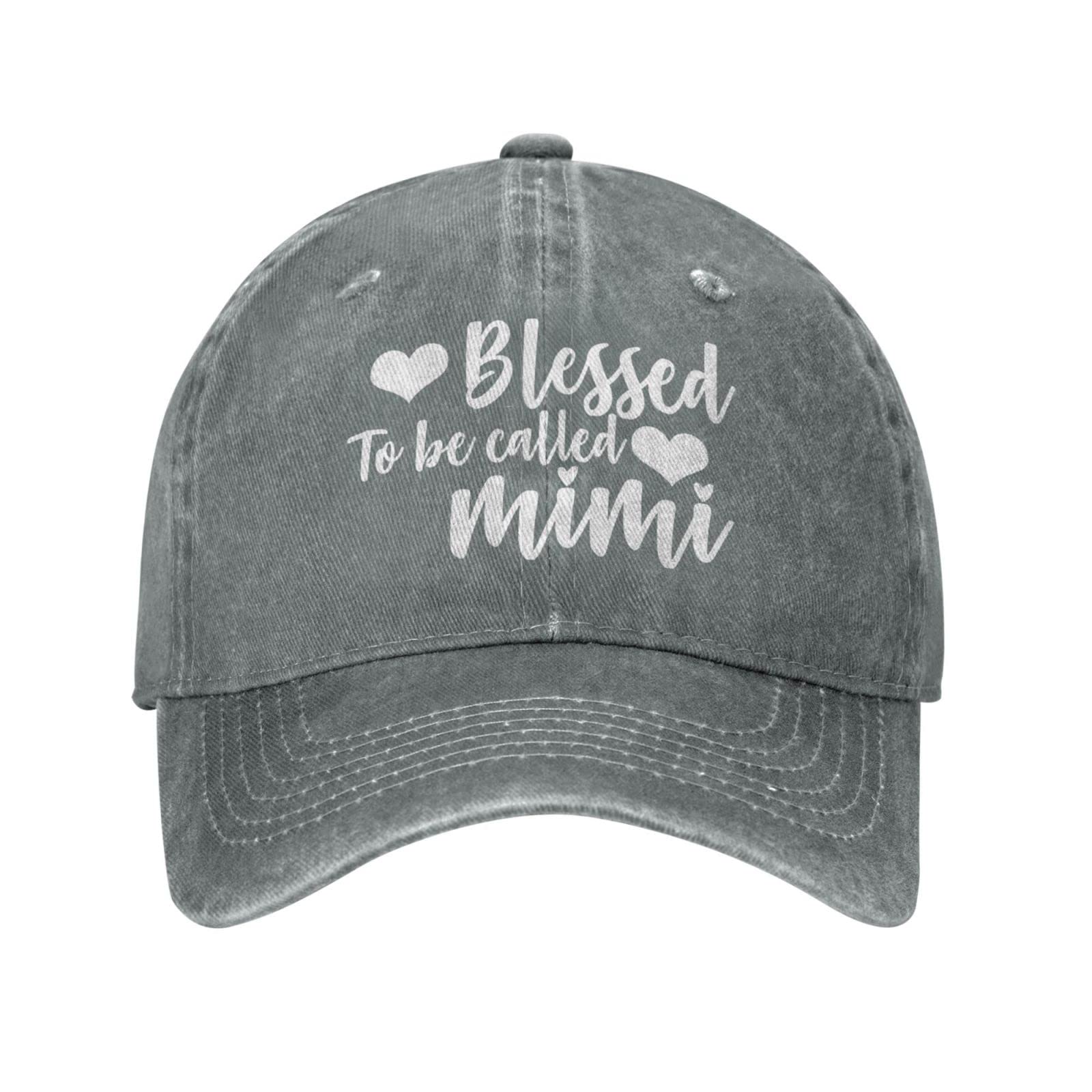 BATH BEESMother's Day Hat Blessed to Be Called Mimi Hat Women Hat Graphic Caps
