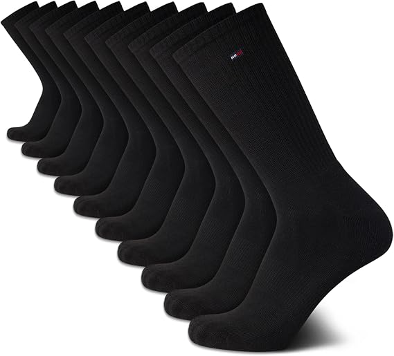 Tommy Hilfiger Men's Athletic Cushioned Crew Socks (10-Pack)