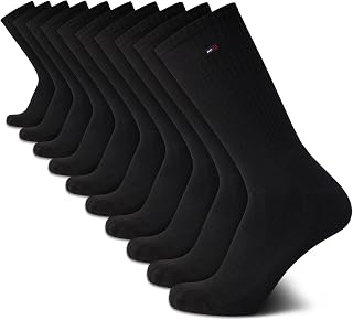 Tommy Hilfiger Mens 10 Pack Moisture Wicking Cushioned Athletic Crew Socks