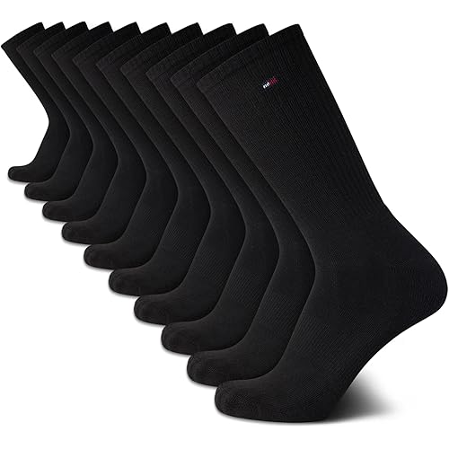 Tommy Hilfiger Men's Athletic Cushioned Crew Socks (10 Pack)