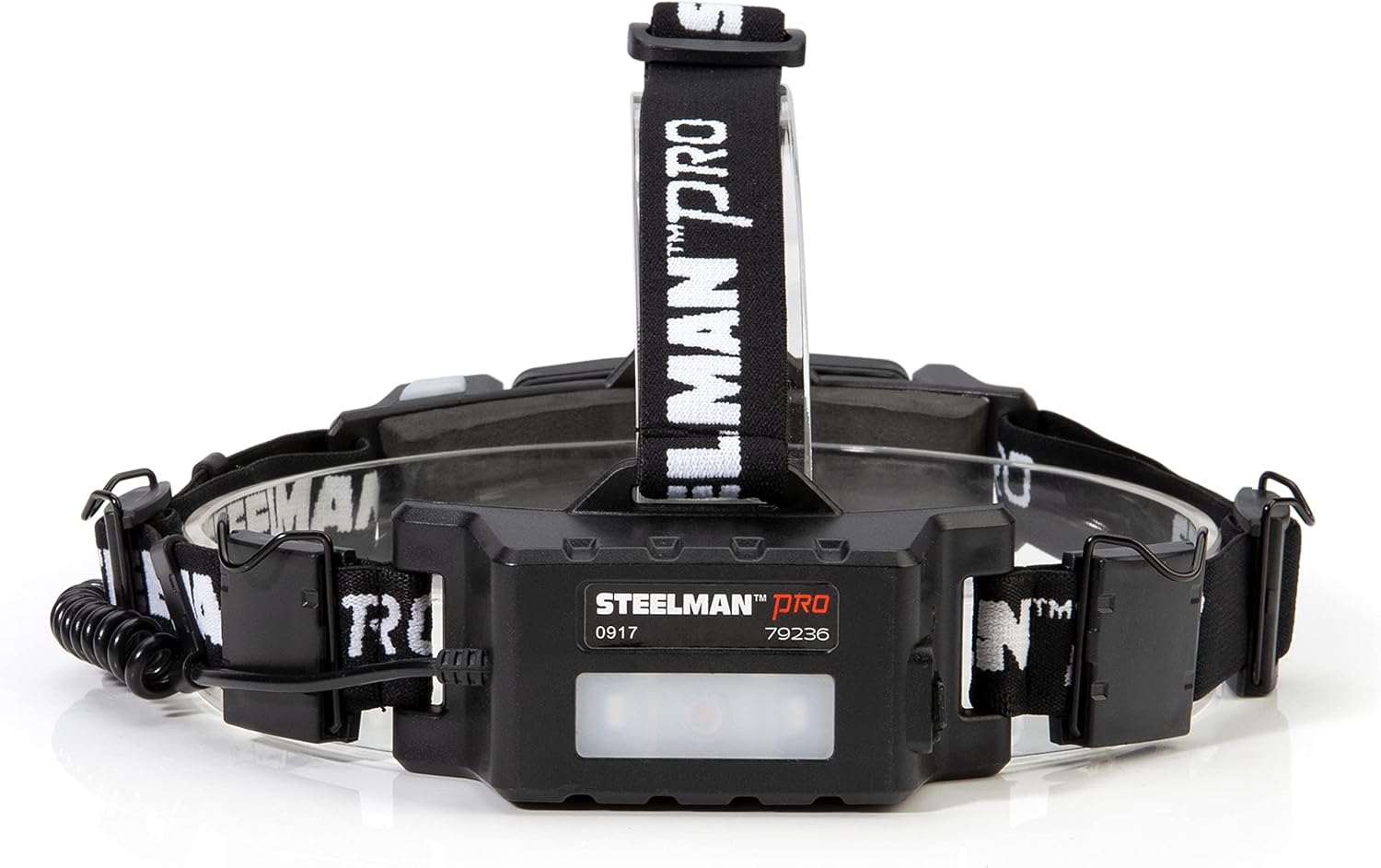 Steelman Pro Slim Profile Motion-Sensing COB LED Headlamp, 200 Lumen, Rear-Facing Safety Light, Pivoting Head