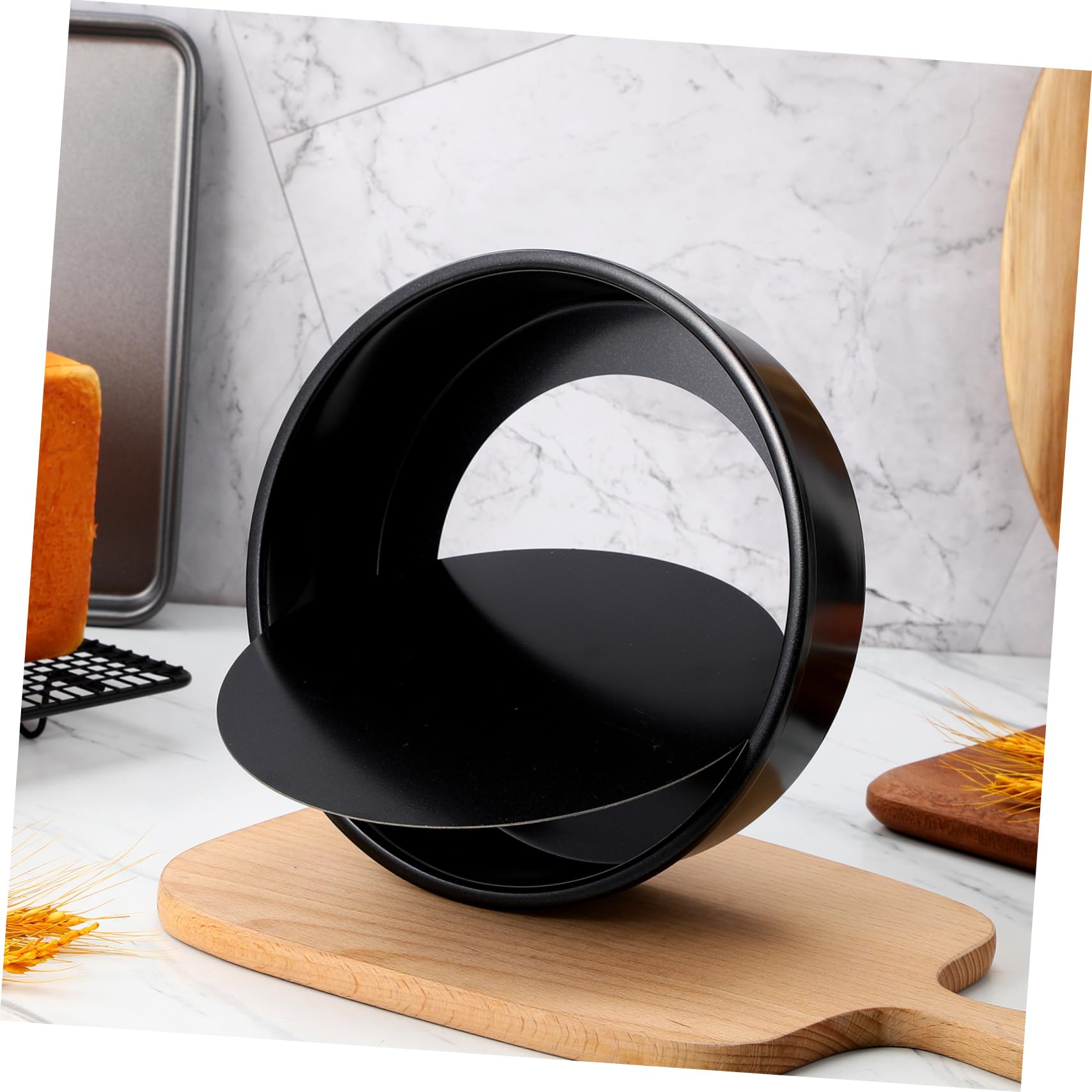 GALPADA 3piezas Molde para Pasteles Redondo y Profundo Moldes para Galletas con Papel Pergamino para Hornear Suministros para Repostería Casera para Tortas y Bizcochos
