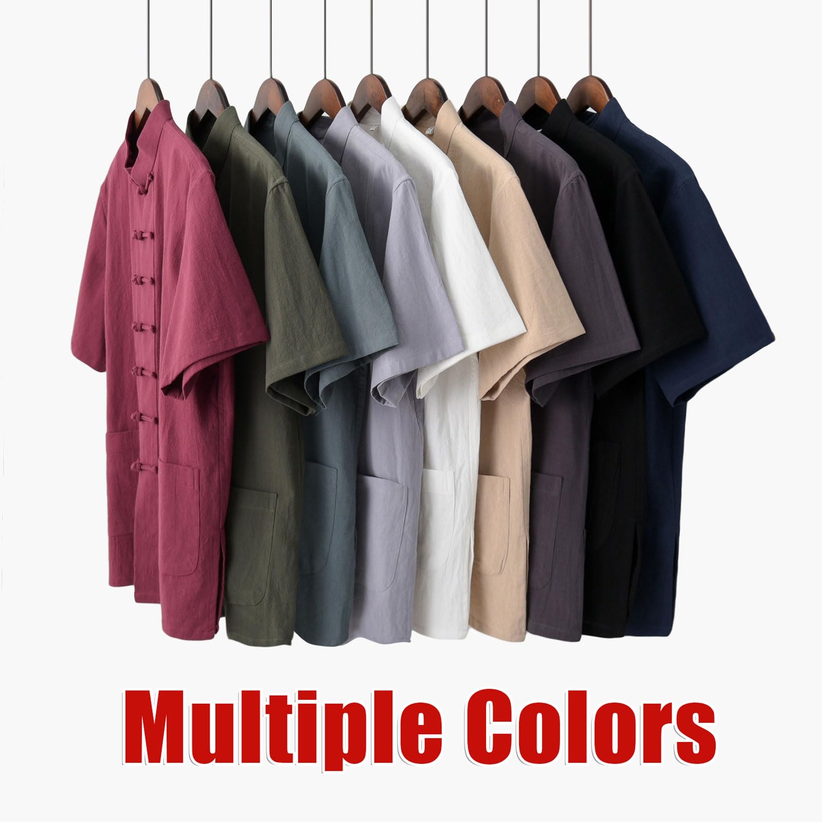 Tai-Chi-uniform,Unisex Kung Fu und Tai Chi Uniform,Kampfsport-Anzug aus Baumwollleinen,Traditionelle Chinesische Kampfkunstkleidung,Locker Und Bequem,für Meditation und Qigong