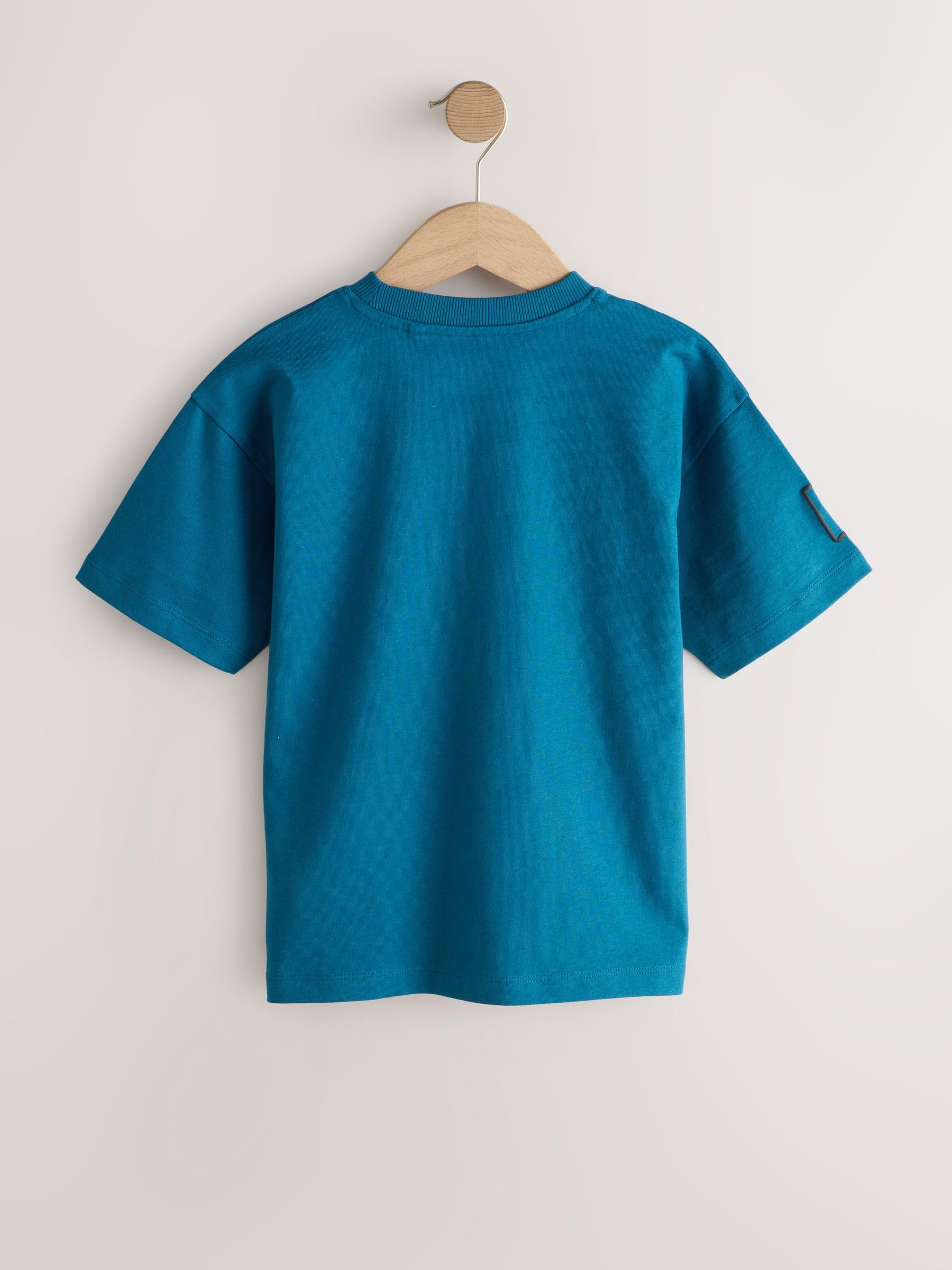 NEXT Garçon T-Shirt décontracté à Manches Courtes et imprimé, Lot de 3 | Coupe standard, 100 % coton