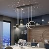 Modern LED Pendant Light Dining Tables, Dimmable Living Room Pendant Lamp, Adjustable Dining Room Lamp Hanging for Dining Room, Kitchen, Island, Living Room [Energy Class B]
