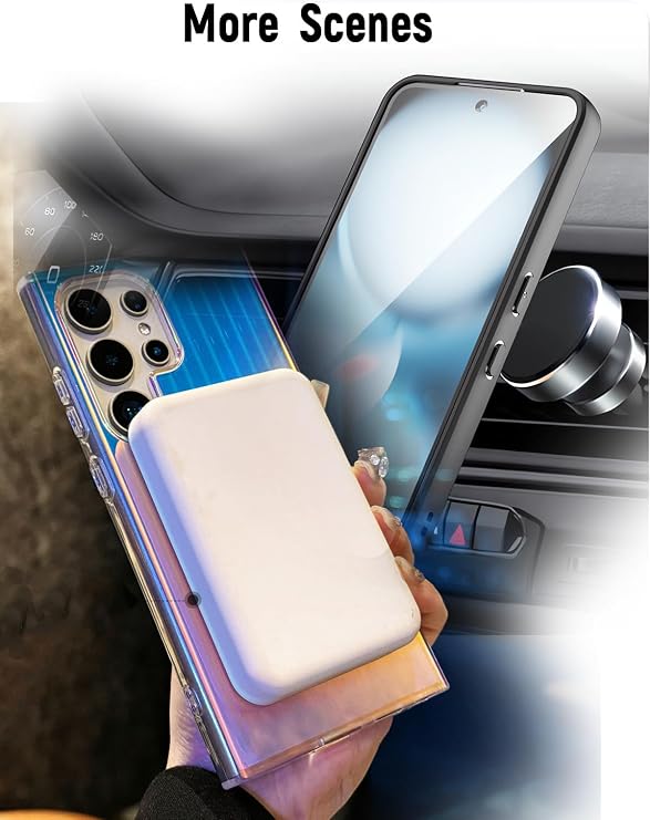 Magnetic Cooling Case for REDMAGIC 11 Pro/11 Pro+/11S Pro/11S Pro+, Rugged Protective Cover with Lanyard, Shockproof, Scratch Resistant (Snowflake) Clear