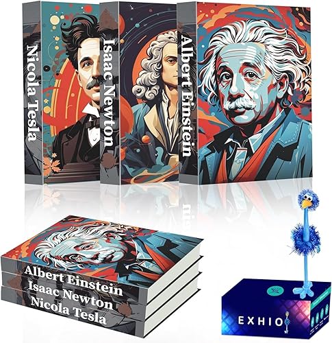 Miniatura 7 de Exhio Libros decorativos para decoración del hogar, mesa de café y libros de decoración de estanterías, juego de libros de imitación para decoración