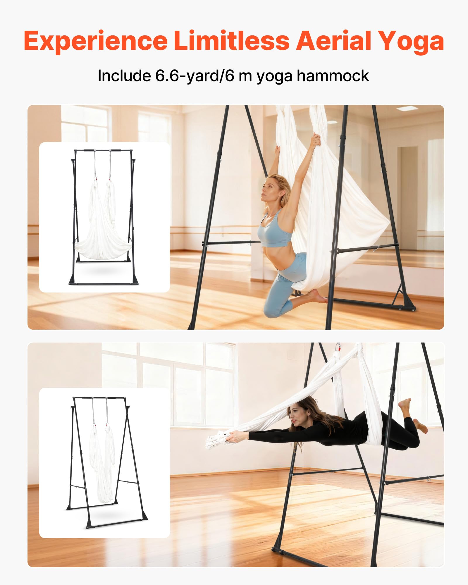 VEVOR Kit Balançoire de Yoga Aérien et Hamac