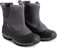 Vista 6 de Polar Suela impermeable para hombre, con forro de piel sintética totalmente forrada, botas de nieve duraderas para invierno