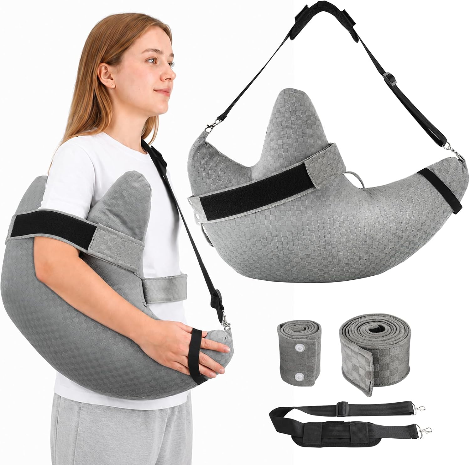 Rotator Cuff Pillow, Shoulder Surgery Pillow with Arm Support, L