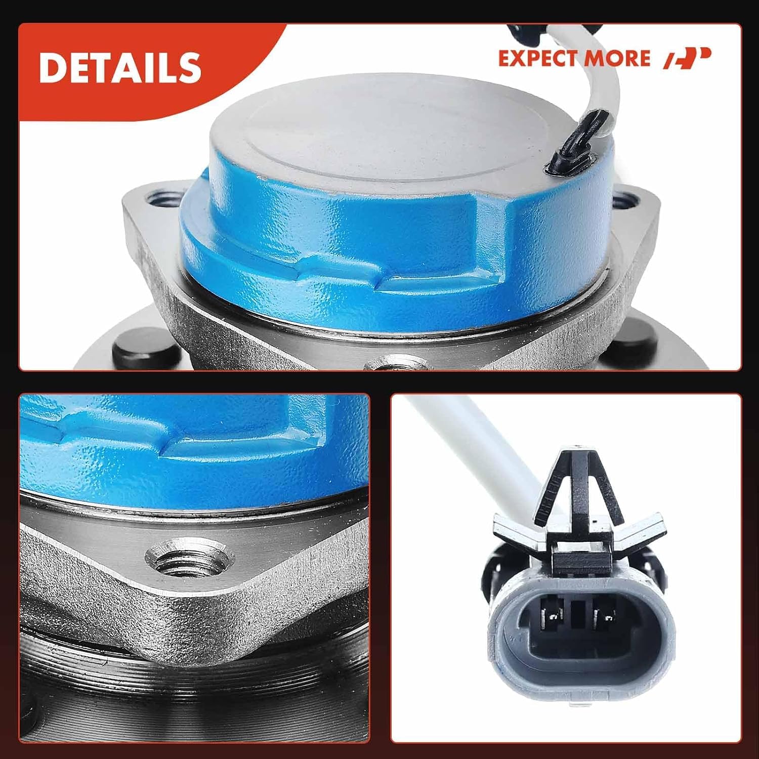 A-Premium Wheel Bearing and Hub Assembly with ABS & 5-Lug Compatible with Cadillac CTS 2003-2007, STS 2005-2011 & Buick Terraza & Chevrolet Uplander & Pontiac Montana & Saturn Relay