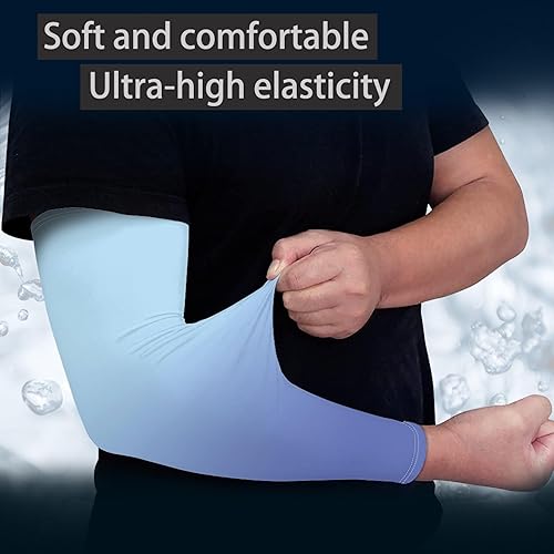 Vista 67 de CLOHOMIN Mangas de brazo para hombres y mujeres elásticas para cubrir tatuajes, manga deportiva refrescante para correr, ciclismo, baloncesto, fútbol