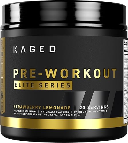 Miniatura 9 de Kaged Pre-Workout Powder  Kaged Pre-Workout Elite para hombres y mujeres  Alto estimulante para energía, concentración, bombas  L-citrulina, beta