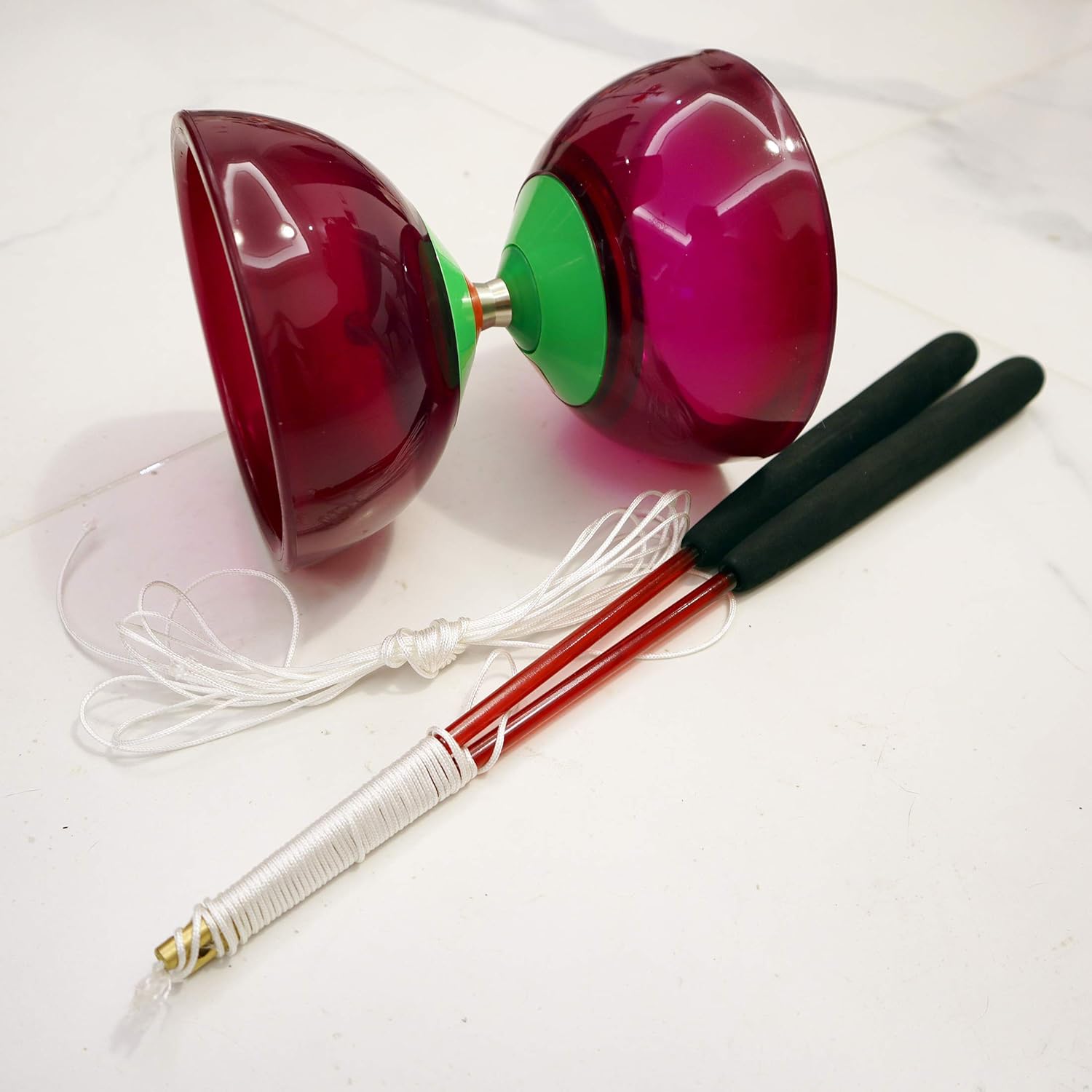 Amazon.com: OVOKIA Five Bearings Chinese Yoyo 5” Diabolo Toy with ...