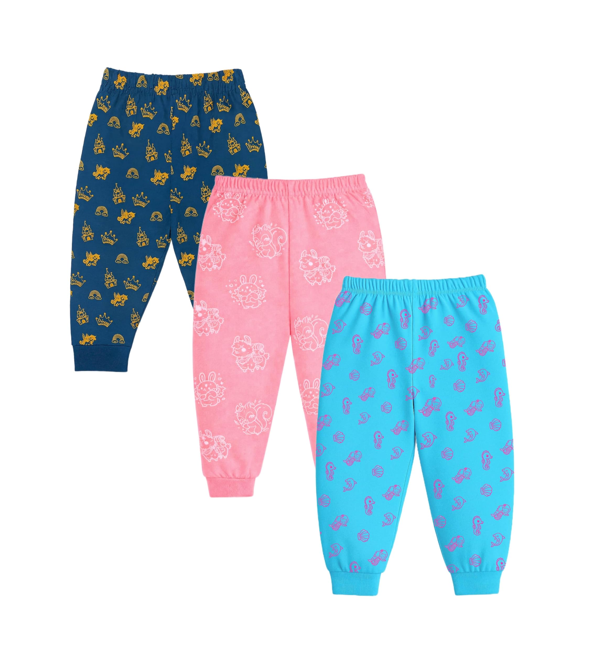 Cotton Pajama Pants for Baby Boys and Baby Girls | Relaxed Fit Nightwear | Sleepwear | Cute Animal Print for Toddlers, Infants & Newborn-image-19