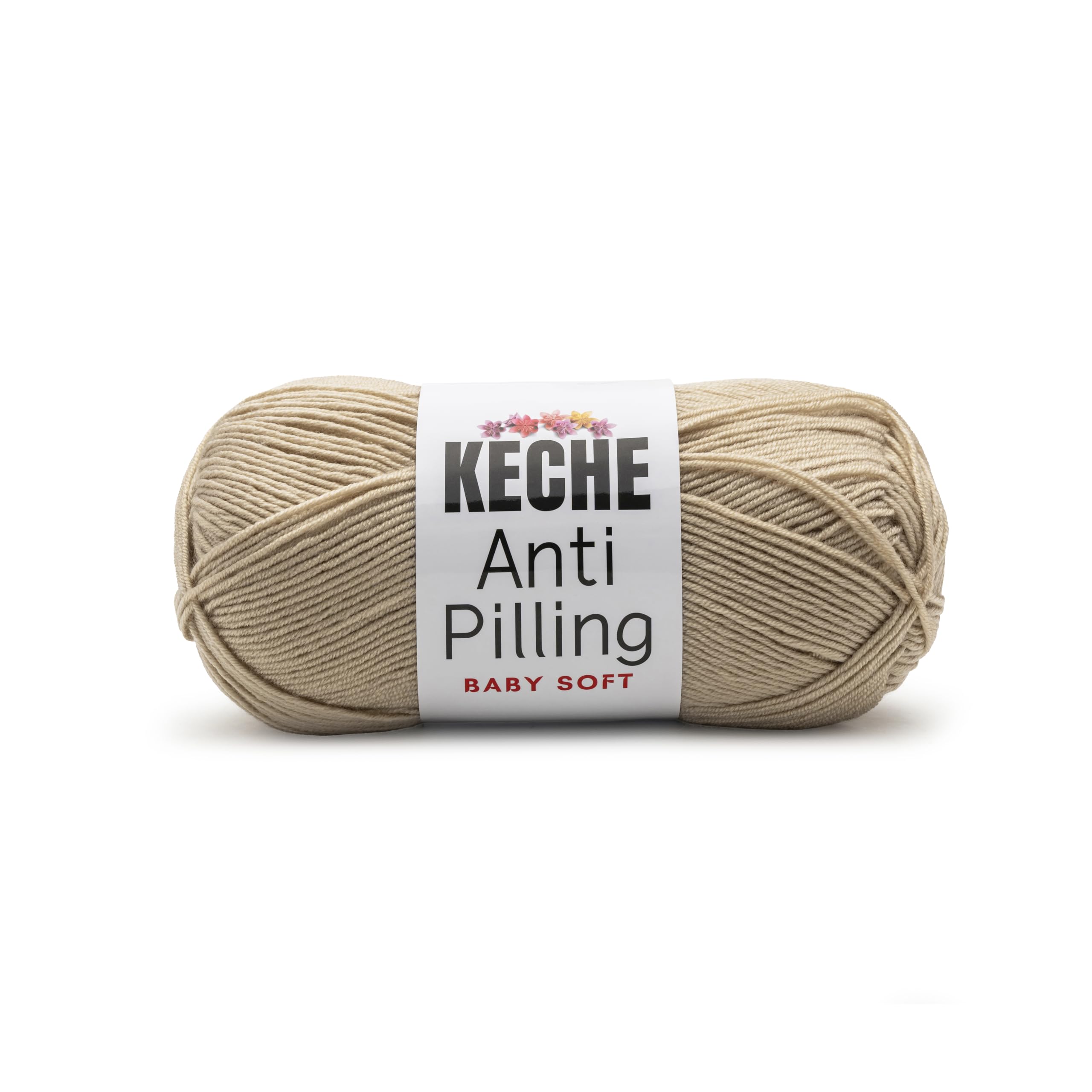 Soft DailyKnit DK Yarn, 100% Anti-Pilling Acrylic for Knitting Crocheting, Light Weight #3 (3.52 oz / 274 Yds) 1 Skein - Red — view 51